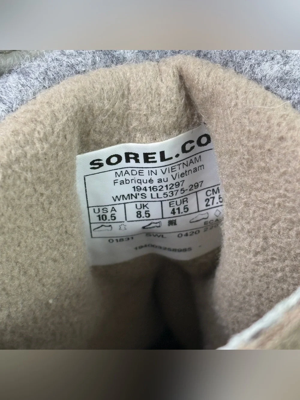 Sorel Women’s Lennox Lace Up Hiking Outdoor Waterproof Boots Size 10.5 Suede